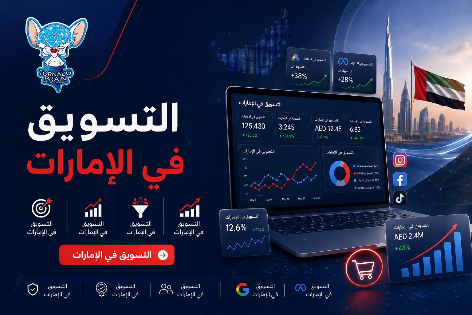 التسويق الرقمي في الإمارات لبناء عملاء ومبيعات قابلة للقياس
